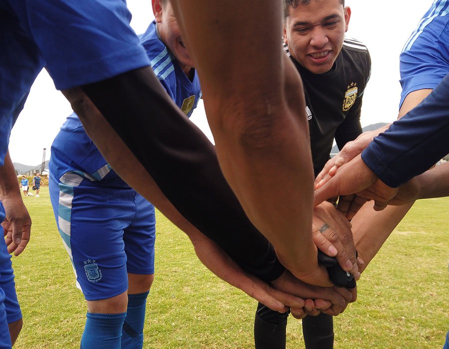 Jugadores de equipo de fútbol 8 en Bogotá